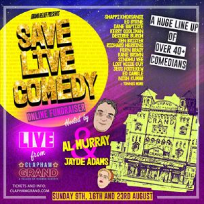 Help Save Live Comedy - Show 2. Via stream
